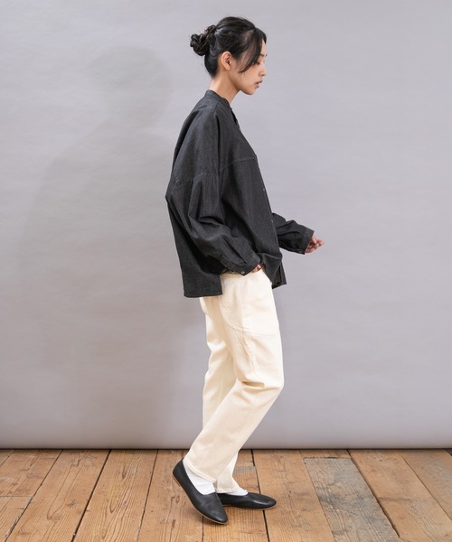 URCH RNA(アーチ アールエヌエー)の「R4347 ロークロッチキャンパーモンキーパンツ(デニムパンツ・レディース・ナチュラル/ワンウォッシュ・FREE)」の6枚目の写真