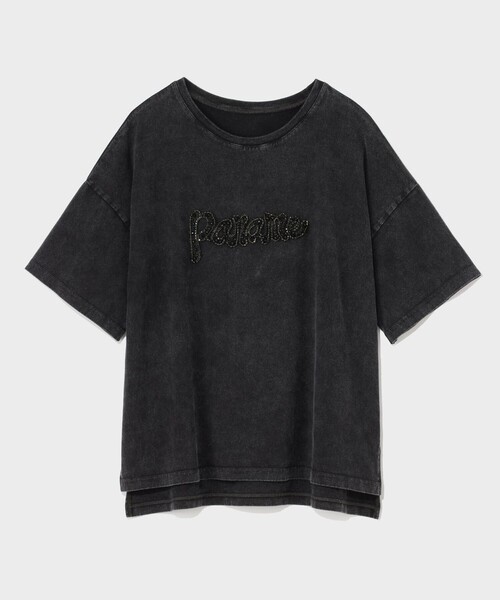 GRACE CLASS（グレースクラス）の「ピグメントTシャツ（Tシャツ/カットソー・レディース・ブラック/チャコールグレー・36）」の7枚目の写真