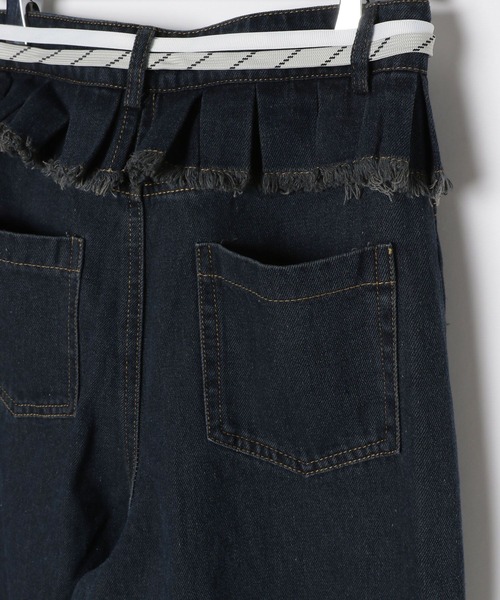 3.3 Field Trip （3.3フィールドトリップ）の「3.3 Field Trip／デニムフリルパンツ（デニムパンツ・レディース・インディゴブルー・MEDIUM）」の11枚目の写真