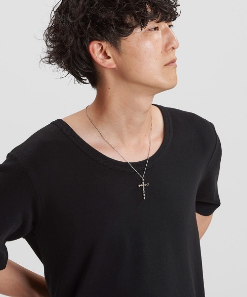 NO ID.（ノーアイディ）の「an2036-ﾄﾞｯﾄｸﾛｽﾈｯｸﾚｽ（ネックレス・メンズ・シルバー・ONE SIZE）」の8枚目の写真