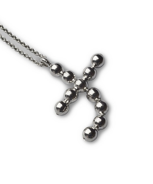 NO ID.（ノーアイディ）の「an2036-ﾄﾞｯﾄｸﾛｽﾈｯｸﾚｽ（ネックレス・メンズ・シルバー・ONE SIZE）」の14枚目の写真