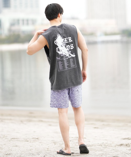 RVCA(ルーカ)の「RVCA/ルーカ タンクトップ バックプリント BF04A-353(タンクトップ・メンズ・スミクロ/ブラック/ホワイト・L/S/M)」の6枚目の写真