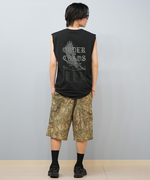 RVCA(ルーカ)の「RVCA/ルーカ タンクトップ バックプリント BF04A-353(タンクトップ・メンズ・スミクロ/ブラック/ホワイト・L/S/M)」の15枚目の写真