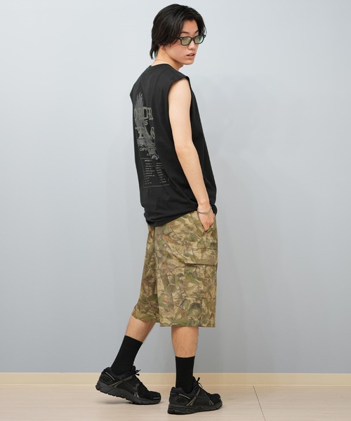 RVCA(ルーカ)の「RVCA/ルーカ タンクトップ バックプリント BF04A-353(タンクトップ・メンズ・スミクロ/ブラック/ホワイト・L/S/M)」の17枚目の写真