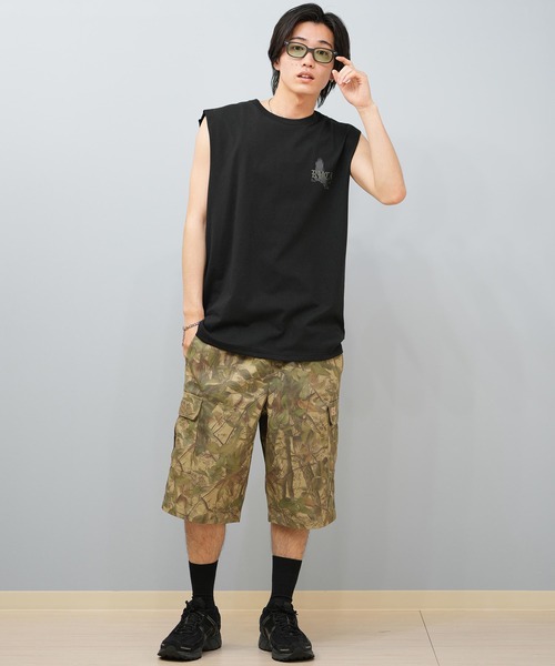RVCA(ルーカ)の「RVCA/ルーカ タンクトップ バックプリント BF04A-353(タンクトップ・メンズ・スミクロ/ブラック/ホワイト・L/S/M)」の19枚目の写真