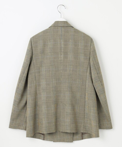 J.PRESS（ジェイプレス）の「モナベールツイル チェック ダブル ジャケット（テーラードジャケット・レディース・ブラウン系3・7/11/9）」の7枚目の写真