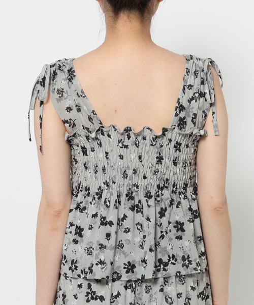 mysty woman(ミスティウーマン)の「フラワープリントサロペット 575283(サロペット/オーバーオール・レディース・ブラウン/グレー・FREE)」の10枚目の写真