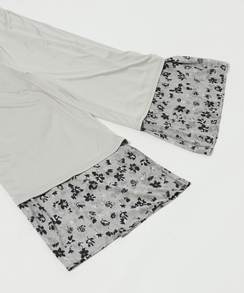 mysty woman(ミスティウーマン)の「フラワープリントサロペット 575283(サロペット/オーバーオール・レディース・ブラウン/グレー・FREE)」の4枚目の写真