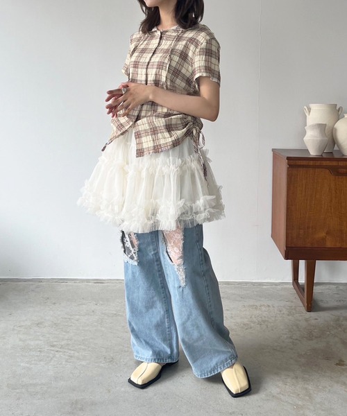 Jewelobe(ジュエローブ)の「カシュクールスクエアトゥバックストラップシューズ(パンプス・レディース・ブラック/アイボリー・XL/L/M/S)」の9枚目の写真