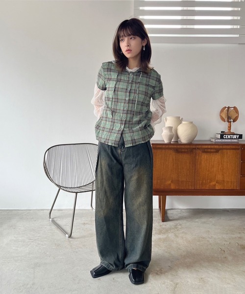 Jewelobe(ジュエローブ)の「カシュクールスクエアトゥバックストラップシューズ(パンプス・レディース・ブラック/アイボリー・XL/L/M/S)」の19枚目の写真