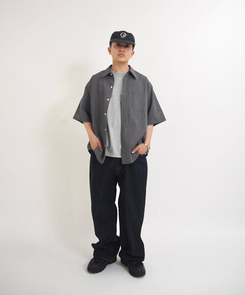 WHO'S WHO gallery（フーズフーギャラリー）の「【KOOKY'N/クーキー】チェック半袖シャツ（シャツ/ブラウス・レディース・ブラック/グリーン・FREE）」の9枚目の写真