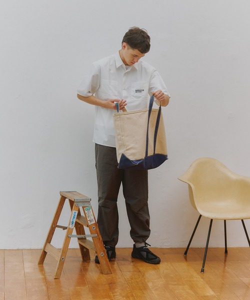 SETUP7(セットアップセブン)の「【SETUP7】Regular Collar Embroidery Half Sleeve Shirt KKP/ レギュラーカラー刺繍シャツ(シャツ/ブラウス・メンズ・ブルー/ブラック/ホワイト・M/L)」の7枚目の写真