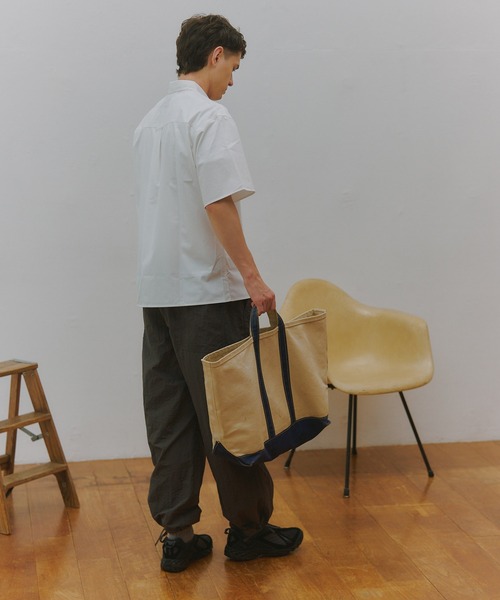 SETUP7(セットアップセブン)の「【SETUP7】Regular Collar Embroidery Half Sleeve Shirt KKP/ レギュラーカラー刺繍シャツ(シャツ/ブラウス・メンズ・ブルー/ブラック/ホワイト・M/L)」の6枚目の写真