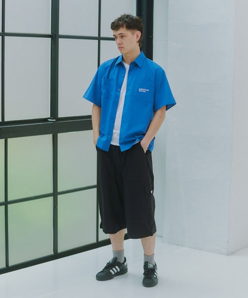 SETUP7(セットアップセブン)の「【SETUP7】Regular Collar Embroidery Half Sleeve Shirt KKP/ レギュラーカラー刺繍シャツ(シャツ/ブラウス・メンズ・ブルー/ブラック/ホワイト・M/L)」の13枚目の写真