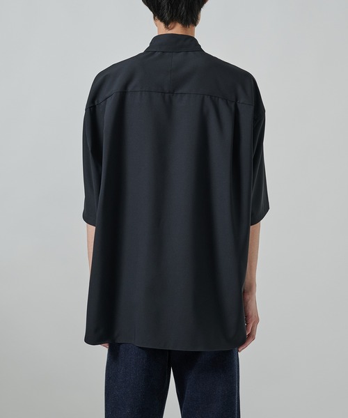 STUDIOUS（ステュディオス）の「【STUDIOUS】SUKENAI SHIRTS S/S / 透けないシャツ / 防シワ素材（シャツ/ブラウス・メンズ・ブラック/ホワイト/ダークグレー/モカ・2/1）」の7枚目の写真