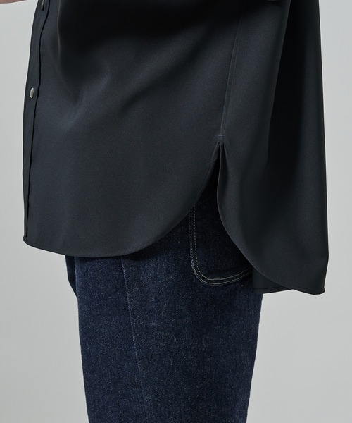STUDIOUS（ステュディオス）の「【STUDIOUS】SUKENAI SHIRTS S/S / 透けないシャツ / 防シワ素材（シャツ/ブラウス・メンズ・ブラック/ホワイト/ダークグレー/モカ・2/1）」の10枚目の写真