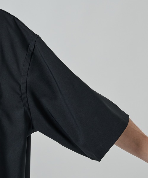 STUDIOUS（ステュディオス）の「【STUDIOUS】SUKENAI SHIRTS S/S / 透けないシャツ / 防シワ素材（シャツ/ブラウス・メンズ・ブラック/ホワイト/ダークグレー/モカ・2/1）」の12枚目の写真