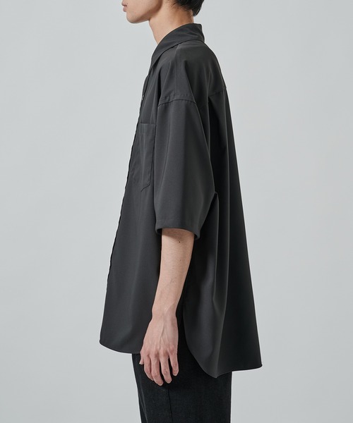 STUDIOUS（ステュディオス）の「【STUDIOUS】SUKENAI SHIRTS S/S / 透けないシャツ / 防シワ素材（シャツ/ブラウス・メンズ・ブラック/ホワイト/ダークグレー/モカ・2/1）」の15枚目の写真
