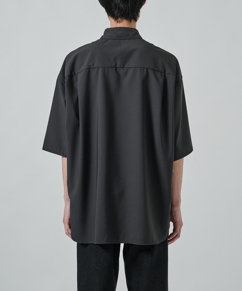STUDIOUS（ステュディオス）の「【STUDIOUS】SUKENAI SHIRTS S/S / 透けないシャツ / 防シワ素材（シャツ/ブラウス・メンズ・ブラック/ホワイト/ダークグレー/モカ・2/1）」の16枚目の写真