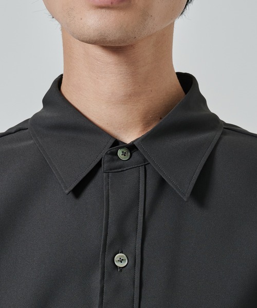 STUDIOUS（ステュディオス）の「【STUDIOUS】SUKENAI SHIRTS S/S / 透けないシャツ / 防シワ素材（シャツ/ブラウス・メンズ・ブラック/ホワイト/ダークグレー/モカ・2/1）」の20枚目の写真