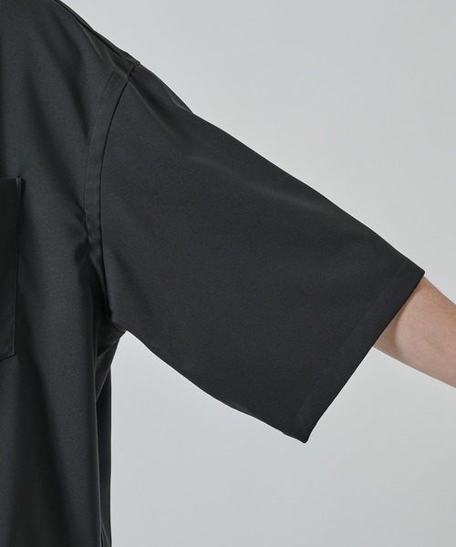 STUDIOUS（ステュディオス）の「【STUDIOUS】SUKENAI SHIRTS S/S / 透けないシャツ / 防シワ素材（シャツ/ブラウス・メンズ・ブラック/ホワイト/ダークグレー/モカ・2/1）」の21枚目の写真