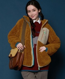 KRIFF MAYER Lady's Collection（クリフメイヤーレディースコレクション）の「【軽い･暖かい】シャギーボアフードジャケット（その他アウター）」