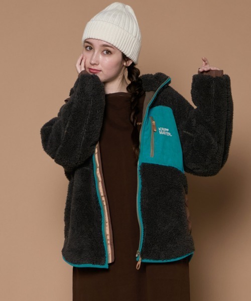 セール】【軽い・暖かい】シャギーボアフードジャケット（その他