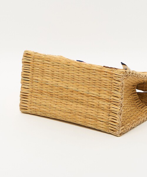 manipuri（マニプリ）の「＜manipuri＞プリントライニング カゴS（かごバッグ・レディース・ナチュラル・FREE）」の8枚目の写真