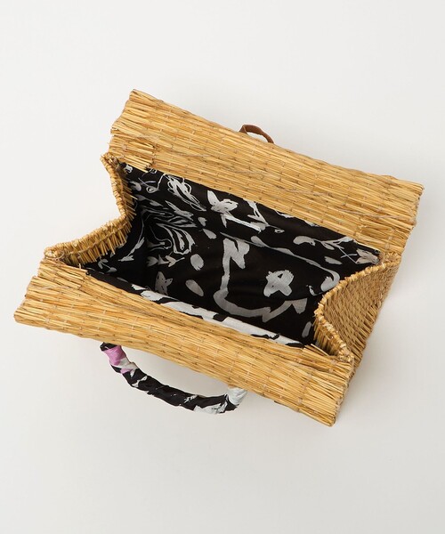 manipuri（マニプリ）の「＜manipuri＞プリントライニング カゴS（かごバッグ・レディース・ナチュラル・FREE）」の9枚目の写真