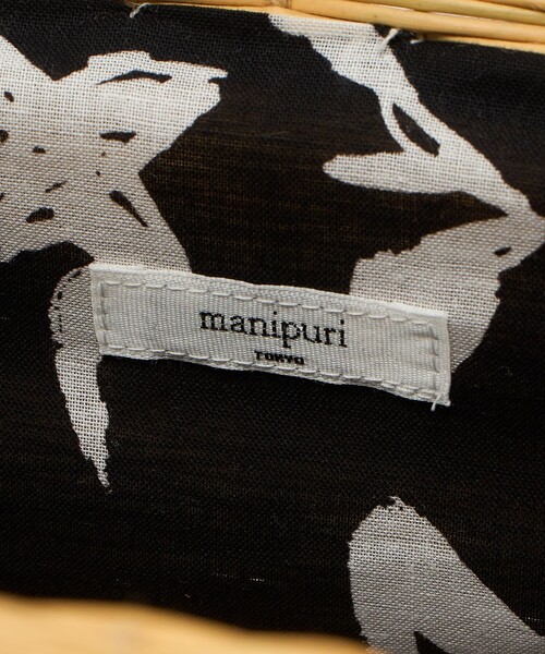 manipuri（マニプリ）の「＜manipuri＞プリントライニング カゴS（かごバッグ・レディース・ナチュラル・FREE）」の11枚目の写真