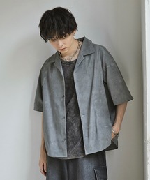 Spielio(Vs[I)́ySpieliozFade patterned shirred design shirt/ tF[hV[OfUCVc(Vc/uEX)
