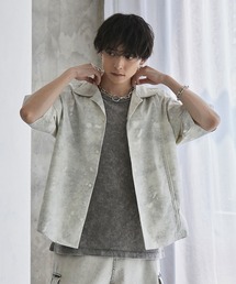 Spielio(Vs[I)́ySpieliozFade patterned shirred design shirt/ tF[hV[OfUCVc(Vc/uEX)