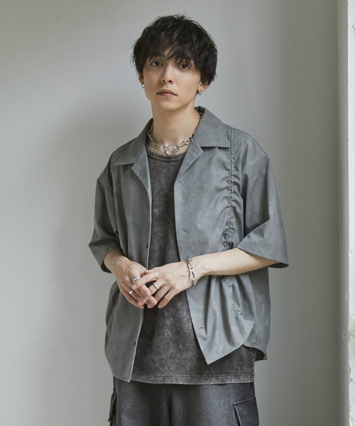 コンジェペイエ　シャーリングスタンドシャツ　涼しい素材 シャーリングシャツ（シャツ／ブラウス）｜B.C STOCK（ベーセー