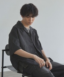 Spielio（シュピーリオ）の「【Spielio】Fade patterned shirred design shirt/ フェード柄シャーリングデザインシャツ（シャツ/ブラウス）」