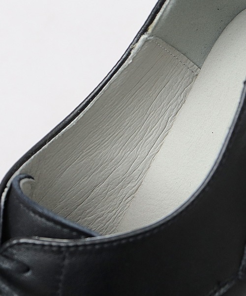 glabella（グラベラ）の「厚底 本革 カウレザー Uチップ シューズ レースアップ ドレスシューズ（ドレスシューズ・メンズ・ブラック・L/M/S）」の21枚目の写真