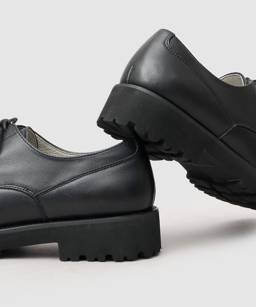 glabella（グラベラ）の「厚底 本革 カウレザー Uチップ シューズ レースアップ ドレスシューズ（ドレスシューズ・メンズ・ブラック・L/M/S）」の10枚目の写真