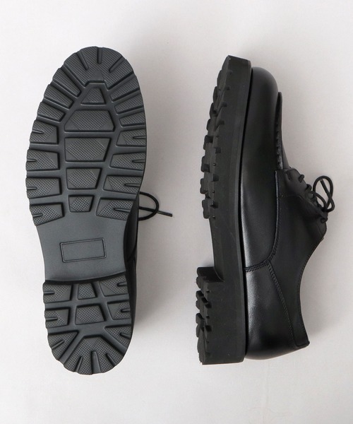glabella（グラベラ）の「厚底 本革 カウレザー Uチップ シューズ レースアップ ドレスシューズ（ドレスシューズ・メンズ・ブラック・L/M/S）」の9枚目の写真