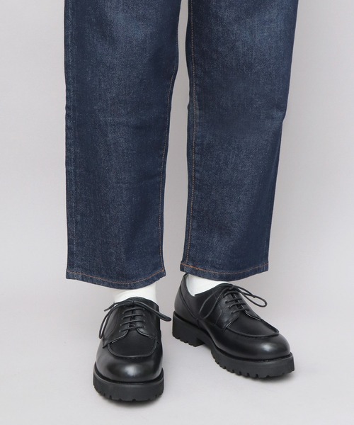 glabella（グラベラ）の「厚底 本革 カウレザー Uチップ シューズ レースアップ ドレスシューズ（ドレスシューズ・メンズ・ブラック・L/M/S）」の13枚目の写真