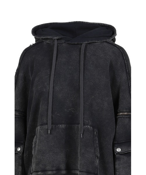 VIVAMUS(ヴィヴァムス)の「SPLIT SWEAT HOODIE(パーカー・レディース・ブラック・OS)」の8枚目の写真