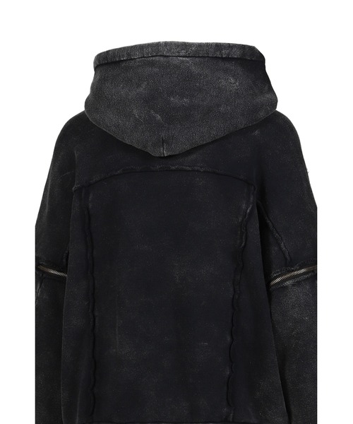VIVAMUS(ヴィヴァムス)の「SPLIT SWEAT HOODIE(パーカー・レディース・ブラック・OS)」の9枚目の写真