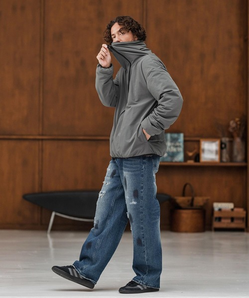 CAMBIO(カンビオ)の「mp13856-Distressed Denim Relax Straight Pants デニムパンツ(デニムパンツ・メンズ・ブラック/インディゴブルー・S/M/L)」の15枚目の写真
