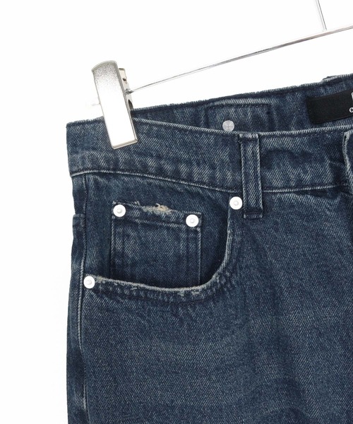 CAMBIO(カンビオ)の「mp13856-Distressed Denim Relax Straight Pants デニムパンツ(デニムパンツ・メンズ・ブラック/インディゴブルー・S/M/L)」の22枚目の写真