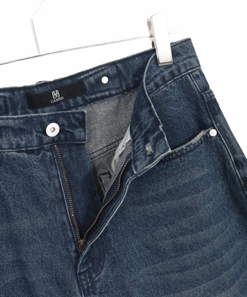 CAMBIO(カンビオ)の「mp13856-Distressed Denim Relax Straight Pants デニムパンツ(デニムパンツ・メンズ・ブラック/インディゴブルー・S/M/L)」の21枚目の写真