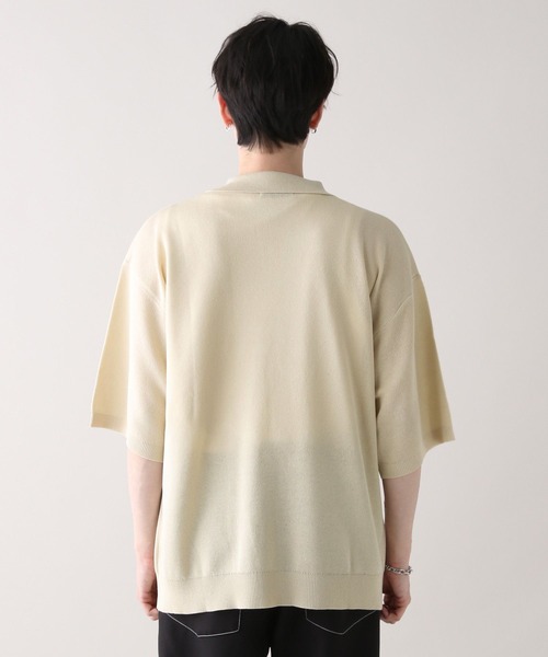 RAGEBLUE（レイジブルー）の「スキッパーニットポロシャツ（ニット/セーター・メンズ・オフホワイト/ワインレッド/ダークブラウン・LARGE/MEDIUM）」の21枚目の写真