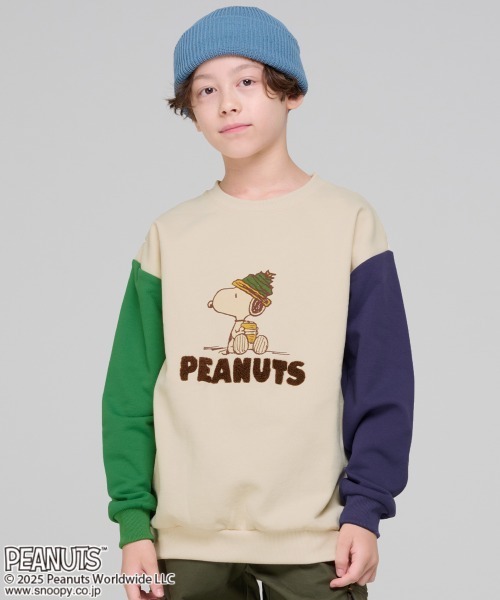 KRIFF MAYER Kid's Collection（クリフメイヤーキッズコレクション）の「スヌーピー裏起毛スウェット（スウェット・キッズ・ナチュラル/カラフル/レッド/パープル/チャコール・170/160/150/130/120/140）」の19枚目の写真