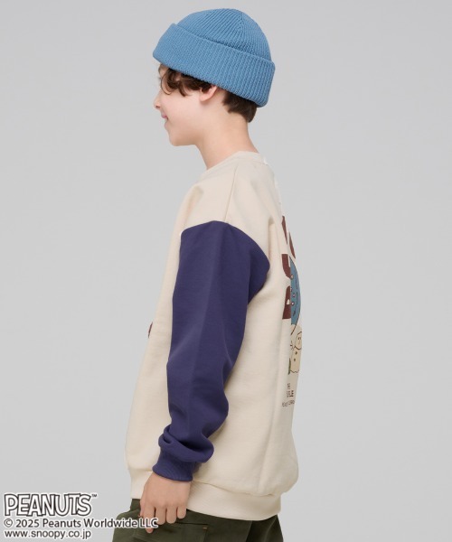 KRIFF MAYER Kid's Collection（クリフメイヤーキッズコレクション）の「スヌーピー裏起毛スウェット（スウェット・キッズ・ナチュラル/カラフル/レッド/パープル/チャコール・170/160/150/130/120/140）」の20枚目の写真