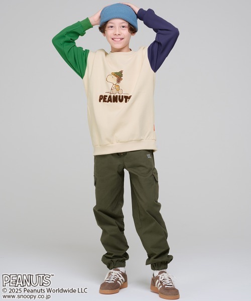KRIFF MAYER Kid's Collection（クリフメイヤーキッズコレクション）の「スヌーピー裏起毛スウェット（スウェット・キッズ・ナチュラル/カラフル/レッド/パープル/チャコール・170/160/150/130/120/140）」の21枚目の写真