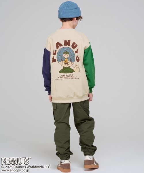 KRIFF MAYER Kid's Collection（クリフメイヤーキッズコレクション）の「スヌーピー裏起毛スウェット（スウェット・キッズ・ナチュラル/カラフル/レッド/パープル/チャコール・170/160/150/130/120/140）」の22枚目の写真