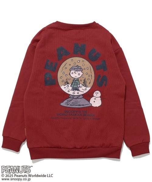 KRIFF MAYER Kid's Collection（クリフメイヤーキッズコレクション）の「スヌーピー裏起毛スウェット（スウェット・キッズ・ナチュラル/カラフル/レッド/パープル/チャコール・170/160/150/130/120/140）」の8枚目の写真