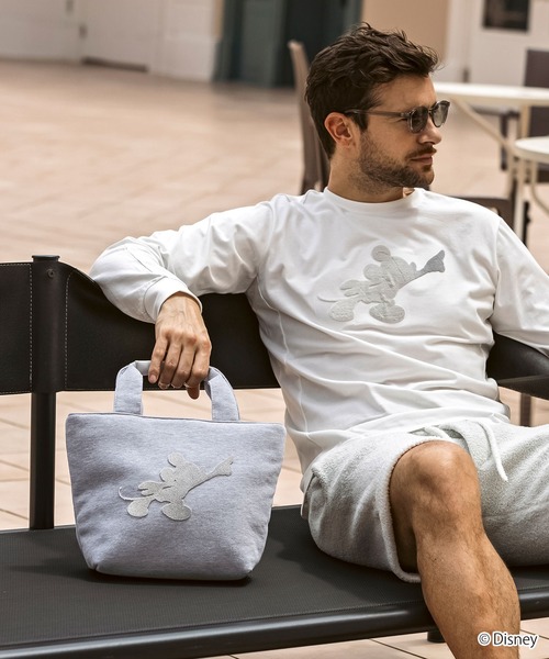 ウノピゥウノウグァーレトレ リラックス（1PIU1UGUALE3 RELAX）/1PIU1UGUALE3 RELAX ミッキーマウス グラデーション刺繍ミニトートバッグ 1PIU1UGUALE3 RELAX(ウノピゥウノウグァーレトレ リラックス